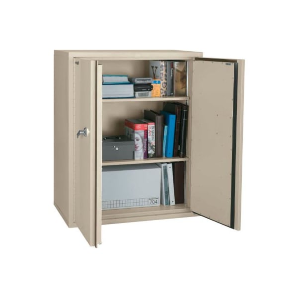 Fire King FireKing Fireproof Storage Cabinet, 36"Wx19-1/4"Dx44"H, Arctic White, Assembled CF4436-DAW - main